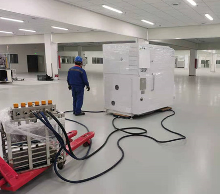 江门某公司设备无尘室移位